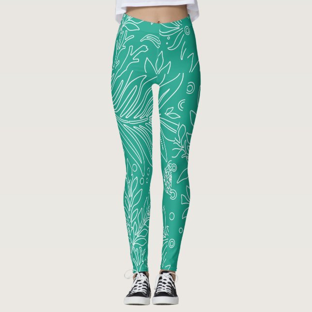 Leggings Diseño floral 34 (Anverso)