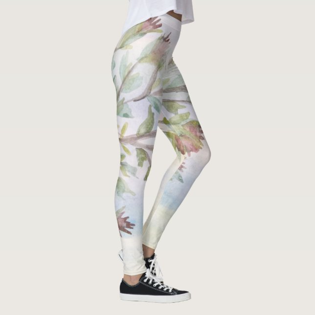 Leggings Diseño floral de acuarela (Derecha)