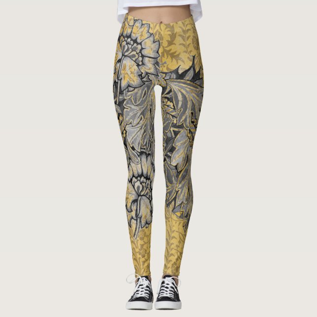 Leggings DISEÑO FLORAL DE William Morris CON VENTAS (Anverso)