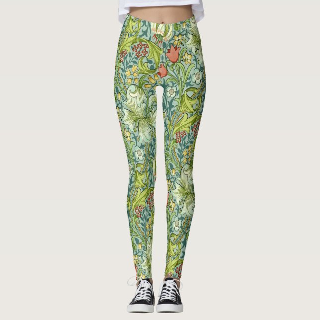 Leggings Diseño floral William Morris Golden Lily (Anverso)