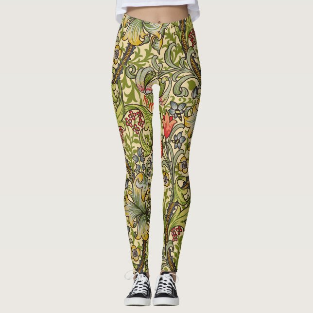 Leggings Diseño floral William Morris Golden Lily (Anverso)