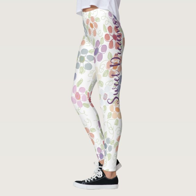 Leggings Diseño florido y elegante (Izquierda)