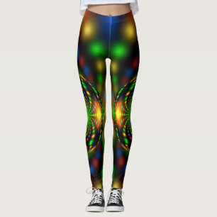 Leggings Diseño fractal de adorno navideño-29440