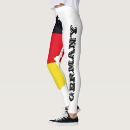 Leggings diseño fresco de bandera alemana blanco sexy diseñ