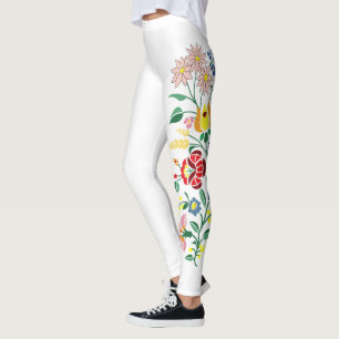 Leggings Diseño húngaro del bordado de Traditonal