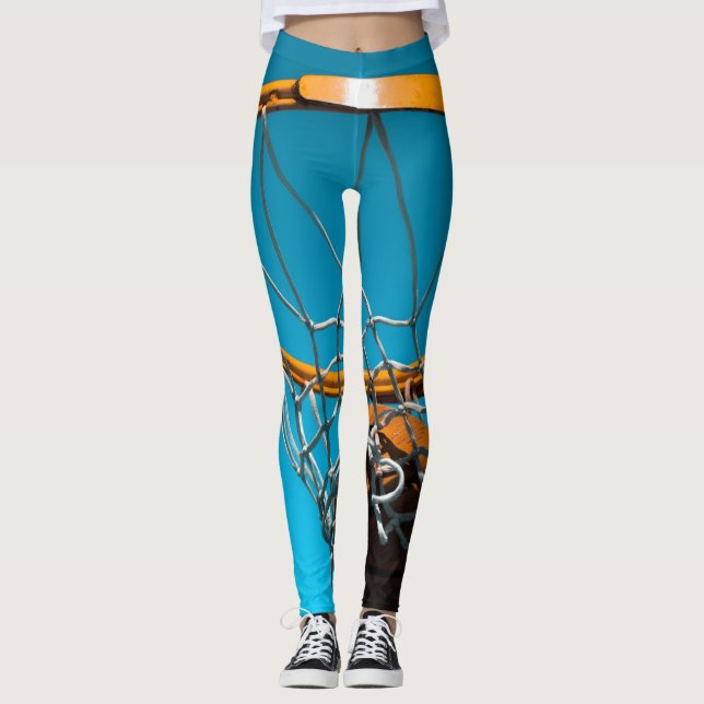 Leggings Diseño impresionante de baloncesto (Anverso)