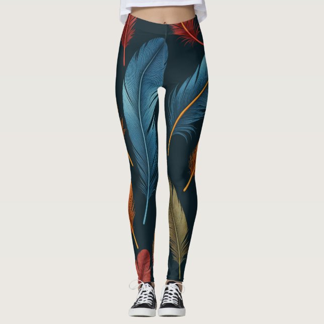 Leggings Diseño inspirado en Parrot Feather (Anverso)