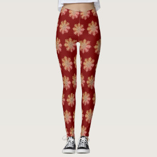 Leggings Diseño intrincado de copo de nieve