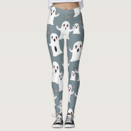 Leggings Diseño kawaii de Halloween con estampado fantasma