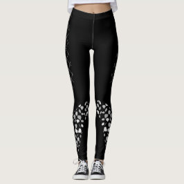 Leggings diseño moderno de moda en negro