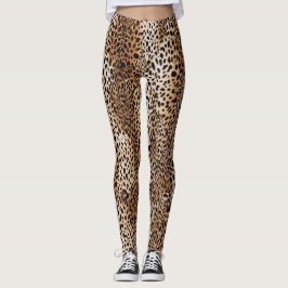 Leggings Diseño moderno de piel de leopardo