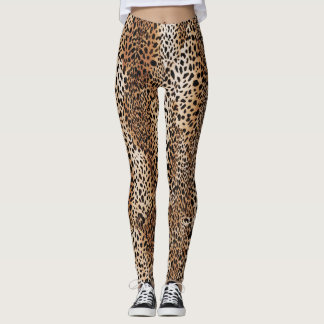 Leggings Diseño moderno de piel de leopardo
