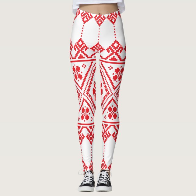 Leggings Diseño nacional de Ucrania del personalizar (Anverso)