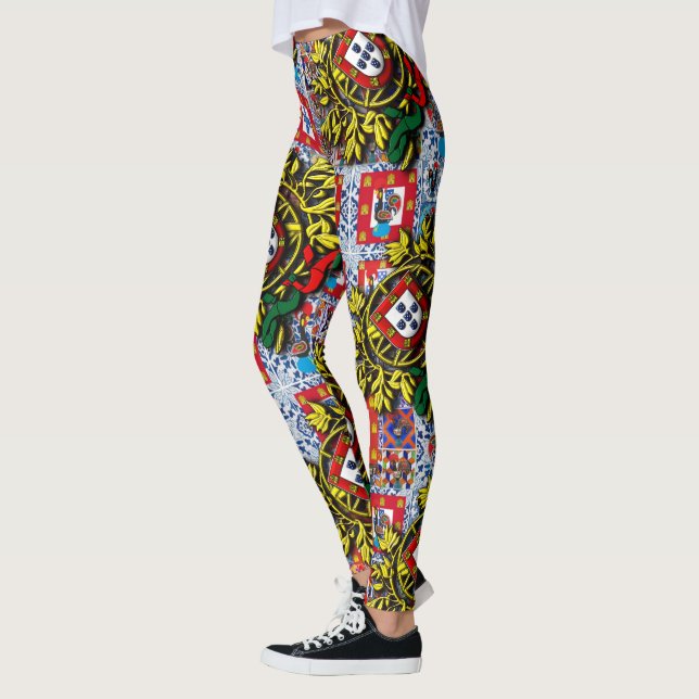 Leggings Diseño patriótico portugués (Izquierda)