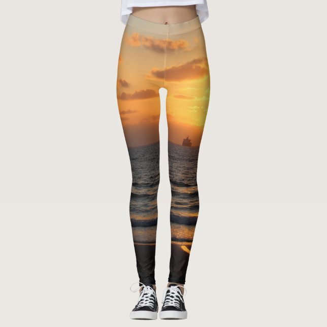 Leggings Diseño Personalizado Con Su Propio Texto Y Su Foto (Anverso)