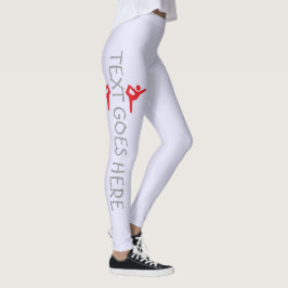 Leggings Diseño personalizado de gimnasia sobre lavanda