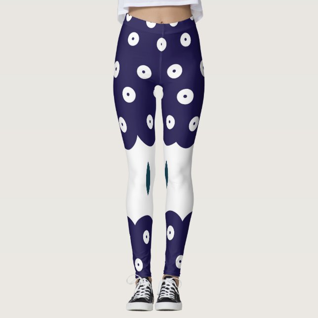 Leggings Diseño polaco de cerámica tradicional (Anverso)