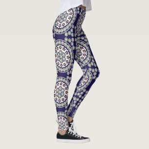 Leggings Diseño polaco de cerámica tradicional