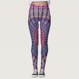 Leggings Diseño psicodélico colorido de la mandala