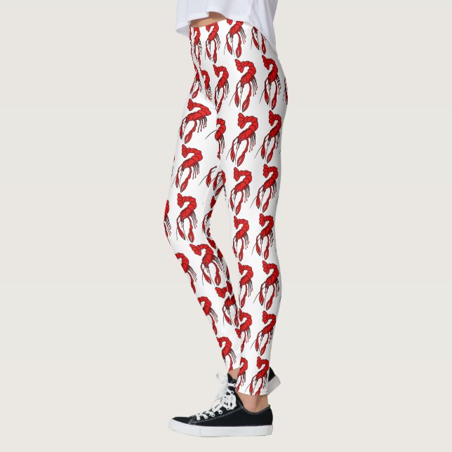 Leggings Diseño rojo de los cangrejos de la diversión (Izquierda)