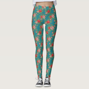 Leggings Diseño Rosa con motivos florales en color Persona