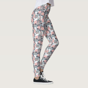 Leggings Diseño Rosa de Rubor rosa