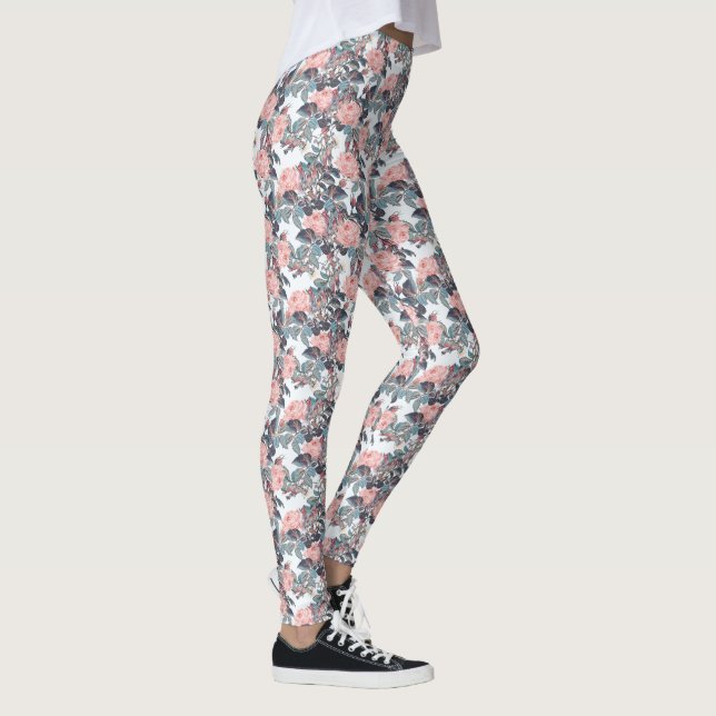 Leggings Diseño Rosa de Rubor rosa (Derecha)