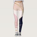 Leggings Diseño rosa mínimo para los motos y los círculos d<br><div class="desc">Este moderno patrón geométrico contemporáneo, con una colección de burbujas de formas redondeadas de formas acuarelas, trazos geométricos minimalistas y elegantes de oro y objetos de arte de confeti, está decorado con una pintura de mármol rosa y rosa, con un fondo de mármol blanco y rosa. Un elegante, lujoso, moderno...</div>