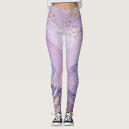 Leggings Diseño suave y elegante de las piernas de Lilac Pa
