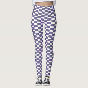 Leggings Diseño transparente de textura azul y blanca