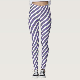 Leggings Diseño transparente de textura azul y blanca