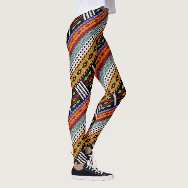 Leggings Diseño trenzado colorido (Derecha)