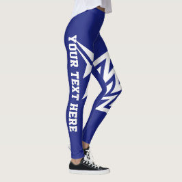 Leggings Diseño Tribal Personalizado de Estrella Azul Marin