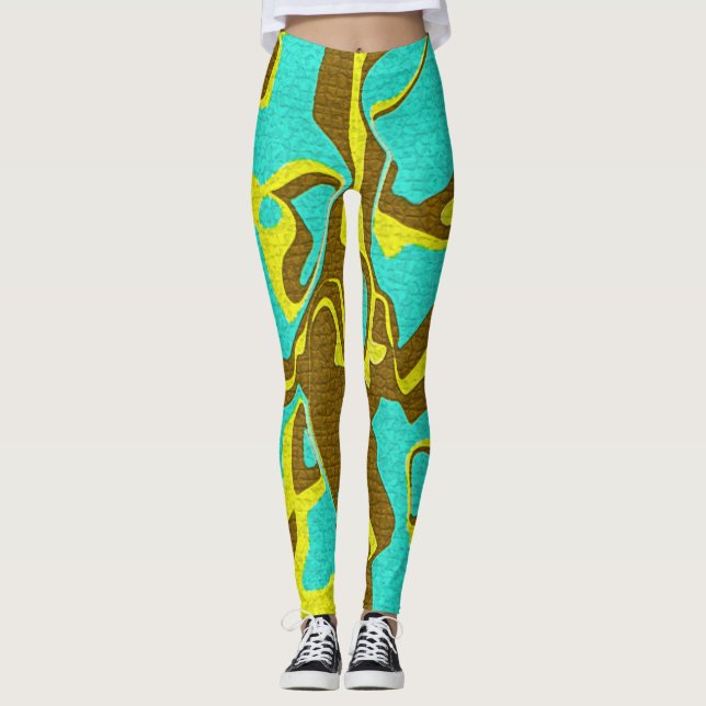 Leggings Diseño turquesa (Anverso)