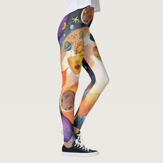 Leggings Diseño único del universo l Espacio ultraterrestre (Derecha)