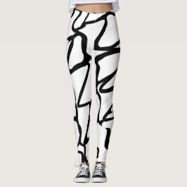 Leggings Diseño único en blanco y negro
