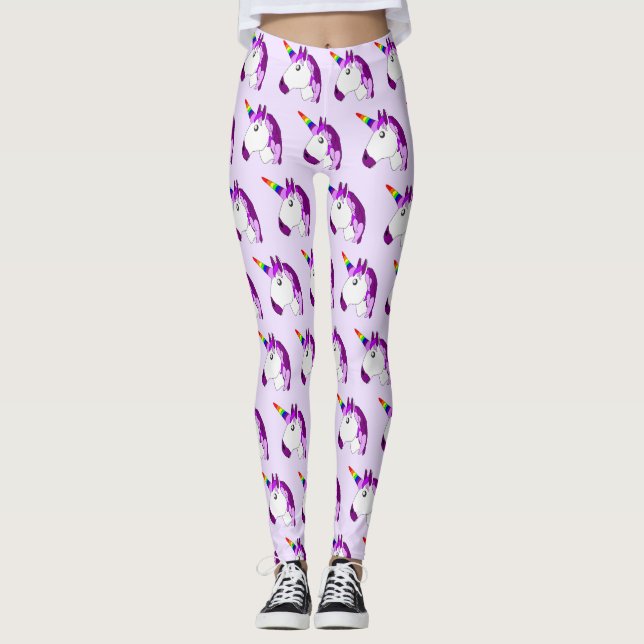 Leggings Diseño Unicornio que se elige color de fondo (Anverso)