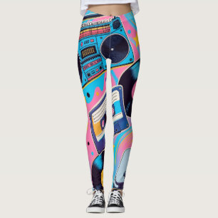 Leggings diseño vibrante inspirado en la cultura pop de los