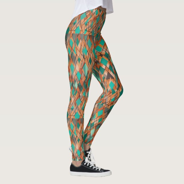 Leggings Diseños de moda para el yoga impresos para persona (Derecha)
