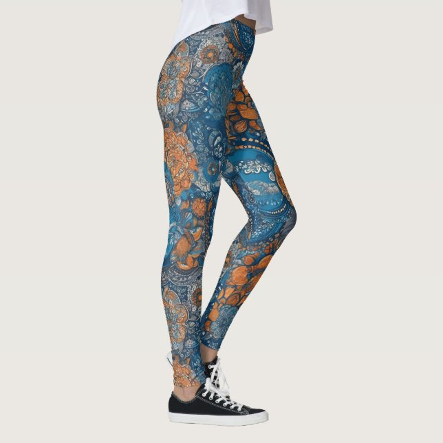 Leggings Diseños de moda para el yoga impresos para persona (Derecha)