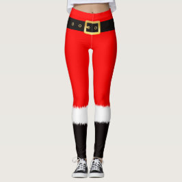 Leggings Disfraces de Navidades de color rojo para chicas L