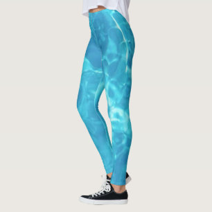 Leggings Diversión al agua de la piscina   Azul  