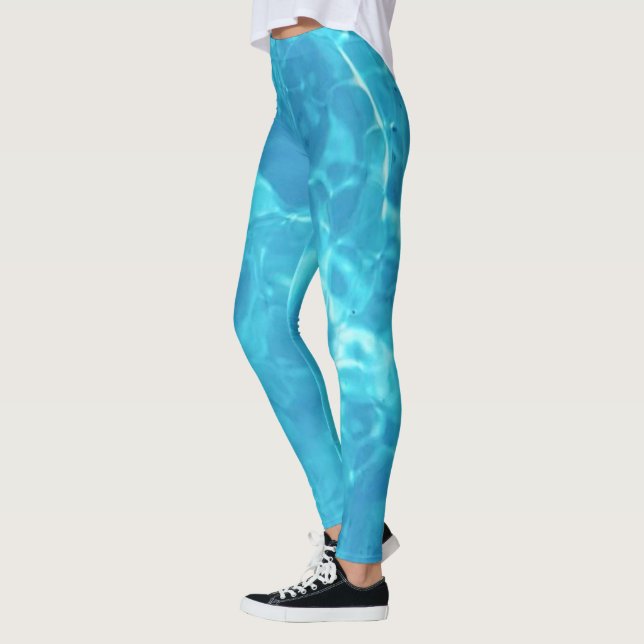Leggings Diversión al agua de la piscina | Azul | (Izquierda)