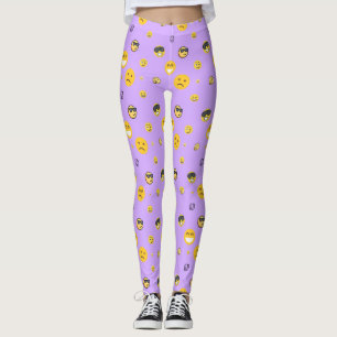 Leggings Diversión, amor, sonrientes, felices emojis lindas
