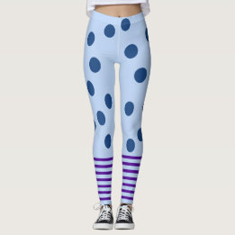 Leggings Diversión azul y púrpura