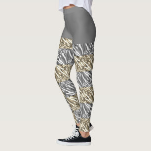 Leggings Diversión de burbuja de la burbuja / negro y blanc