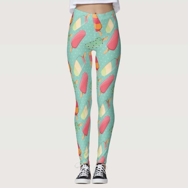 Leggings Diversión de crema de hielo de verano (Anverso)