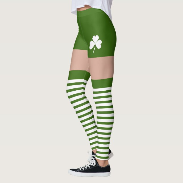 Leggings Diversión de la Novedad del Día de los Simpatizant (Izquierda)