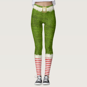 Leggings Diversión elegante del día de fiesta del verde del
