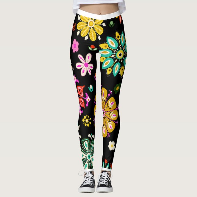 Leggings Diversión floral (Anverso)